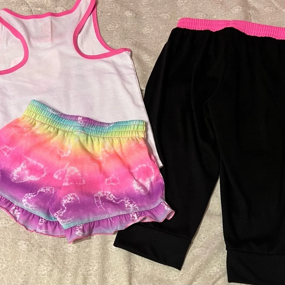 So Cute! SO 3 piece pajama set girls size XS 5-6